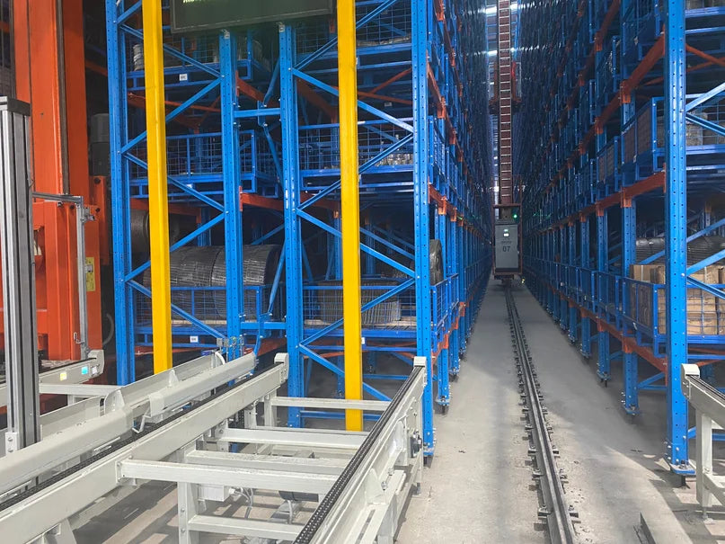 Automated storage racking