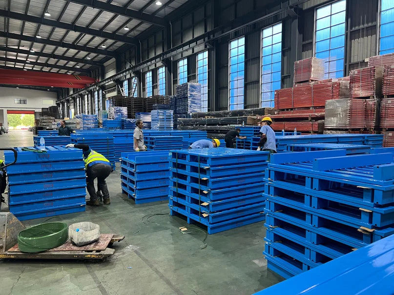 Steel pallet production